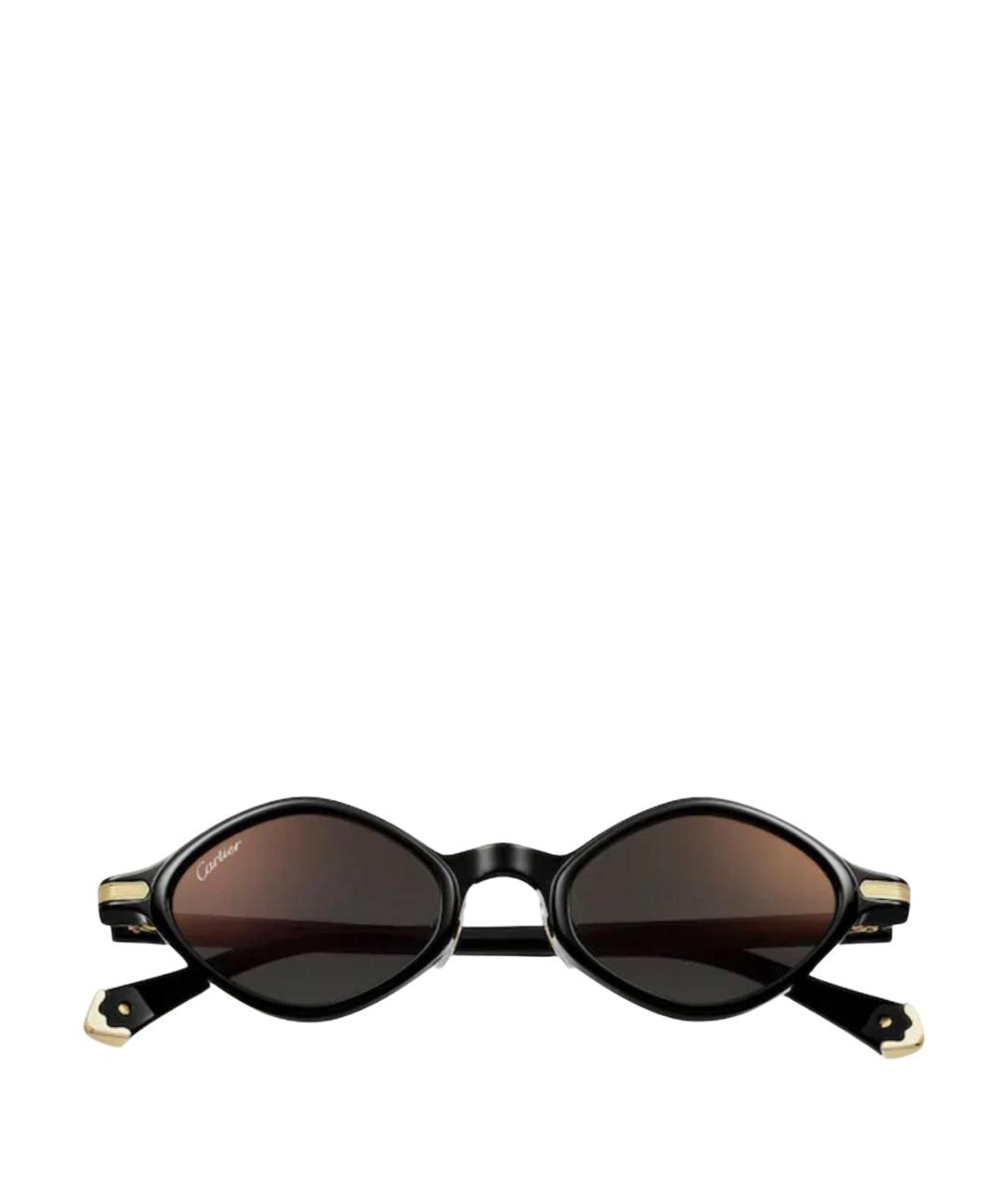 CARTIER Черные пластиковые солнцезащитные очки, фото 1