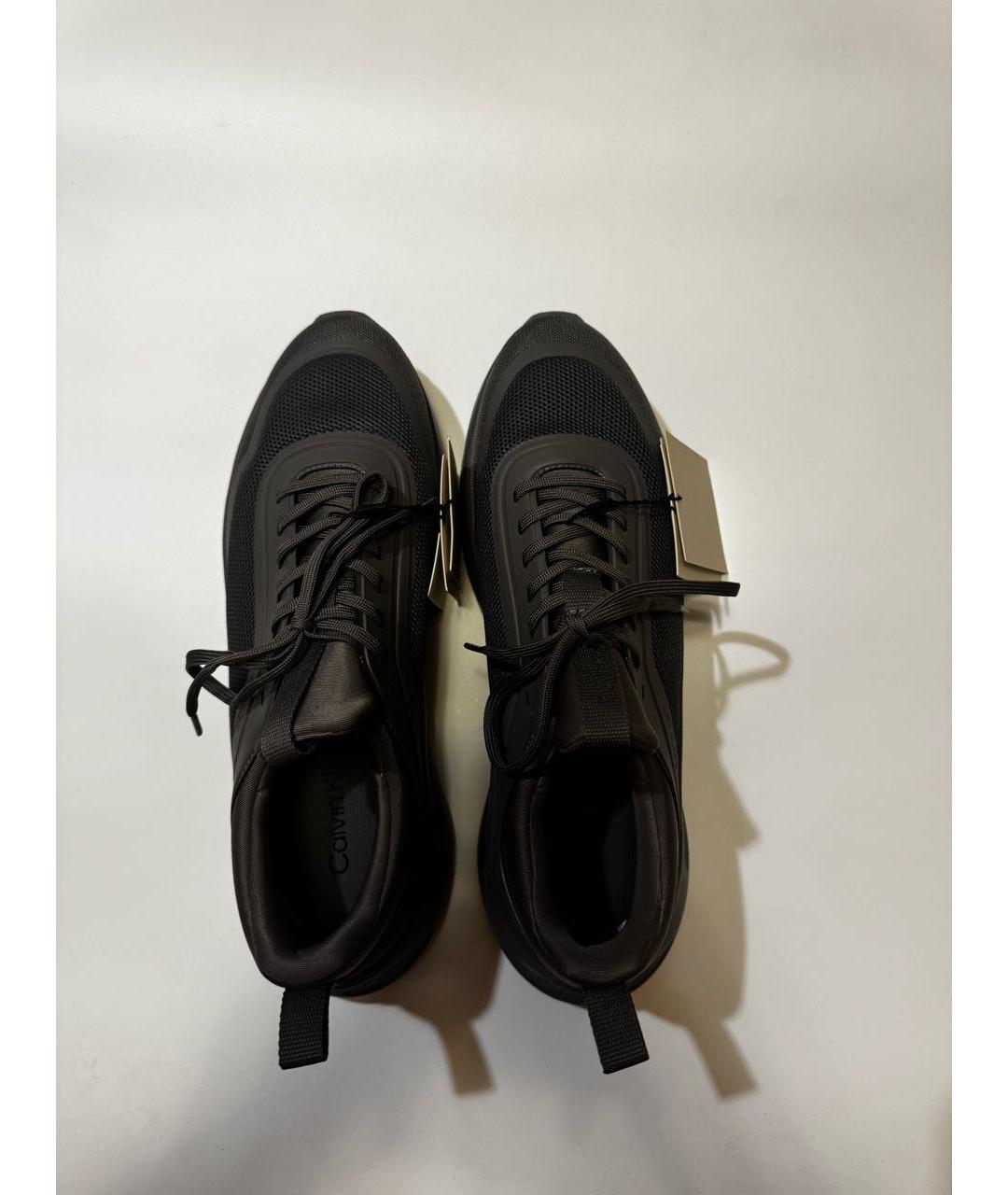 CALVIN KLEIN Антрацитовые низкие кроссовки / кеды, фото 2