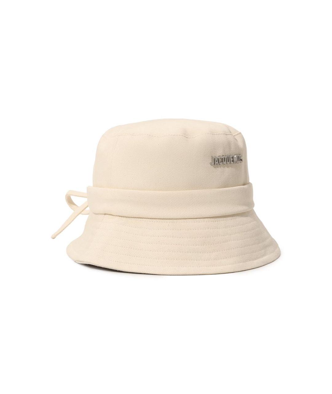 JACQUEMUS Бежевая хлопковая панама, фото 4