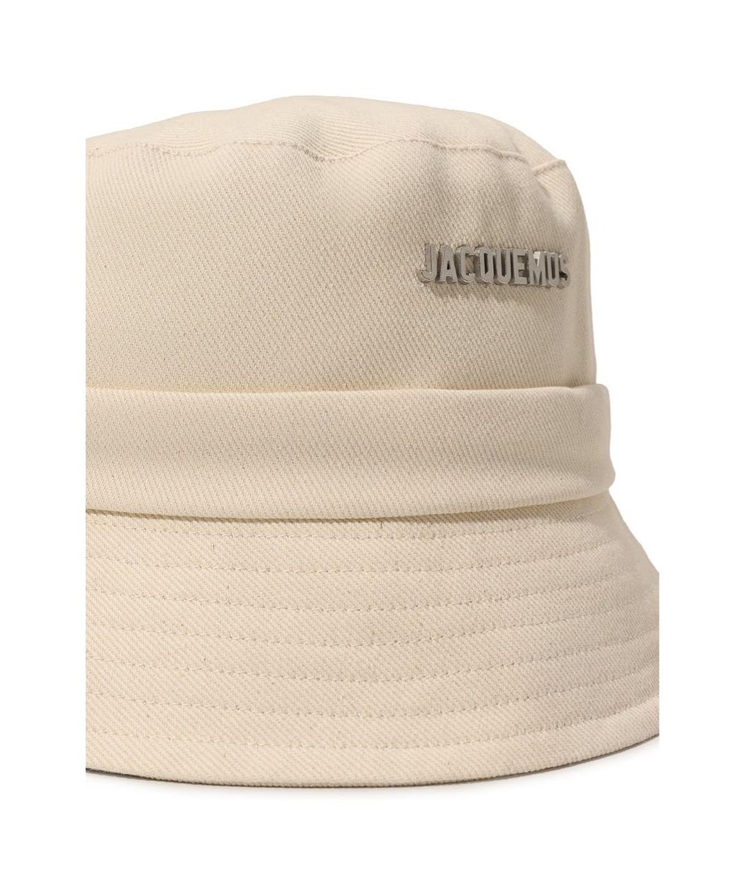 JACQUEMUS Бежевая хлопковая панама, фото 2