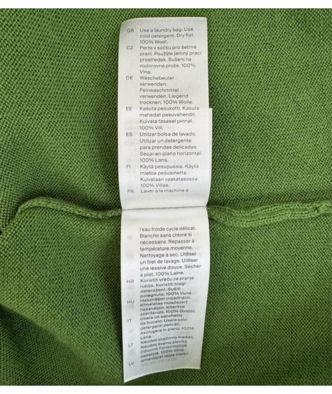 COS Зеленые шерстяное повседневное платье, фото 4