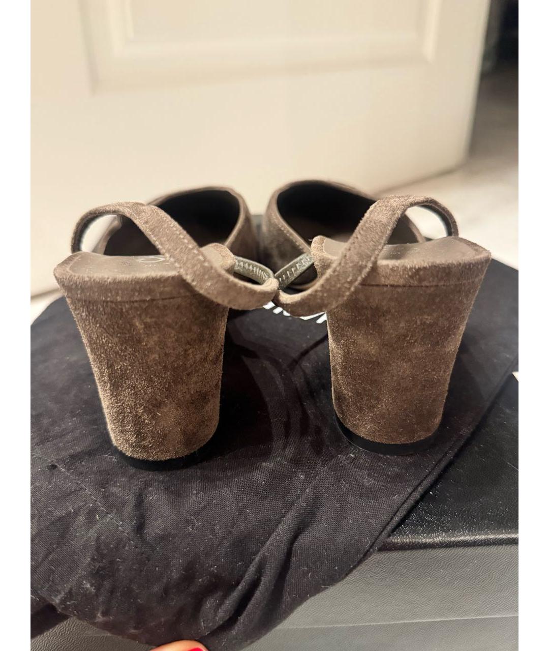CHANEL Серые замшевые туфли, фото 5