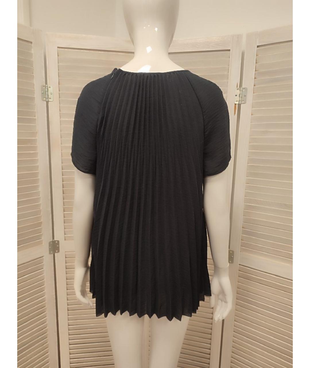 COS Темно-синяя полиэстеровая блузы, фото 2