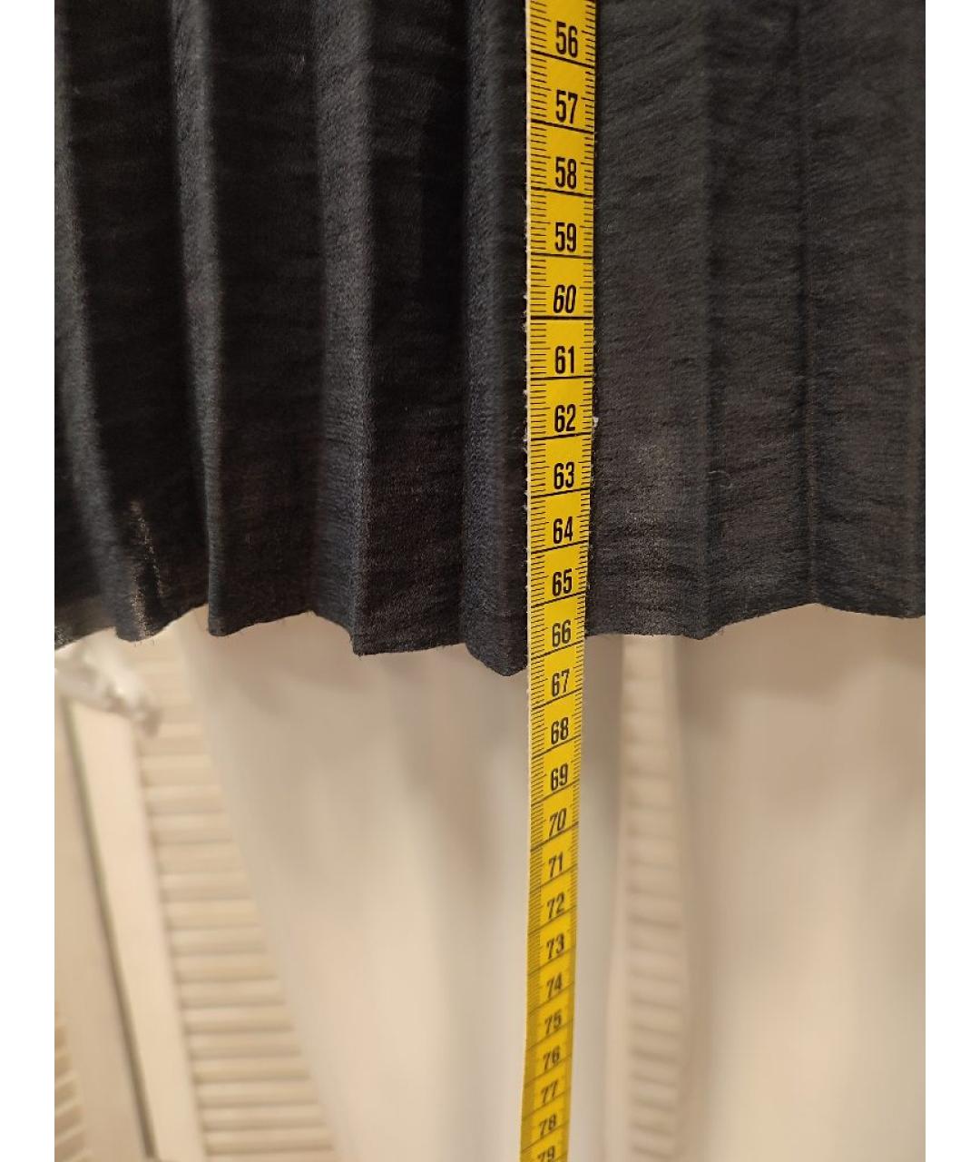 COS Темно-синяя полиэстеровая блузы, фото 7