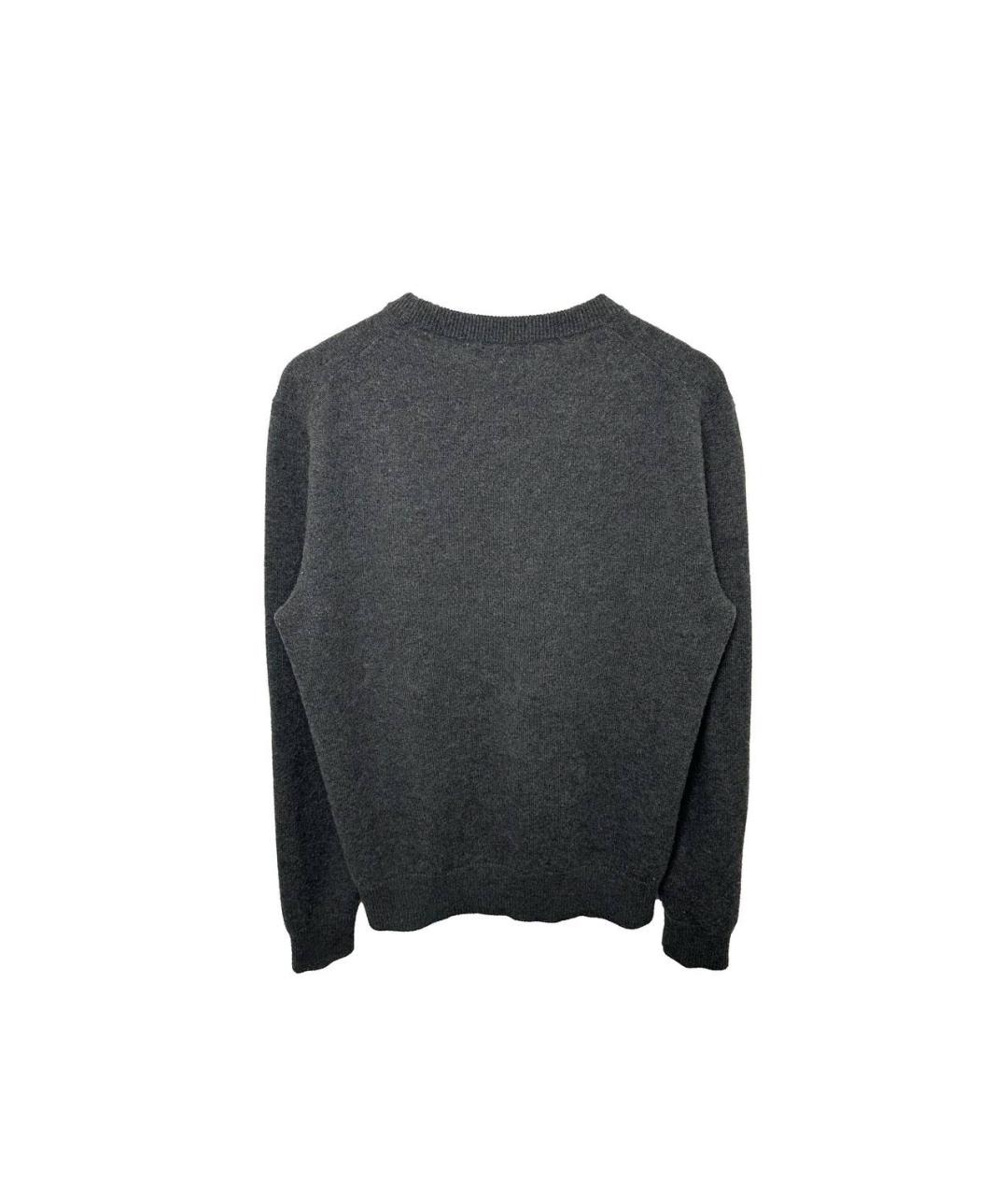 DOLCE&GABBANA Антрацитовый шерстяной джемпер / свитер, фото 3