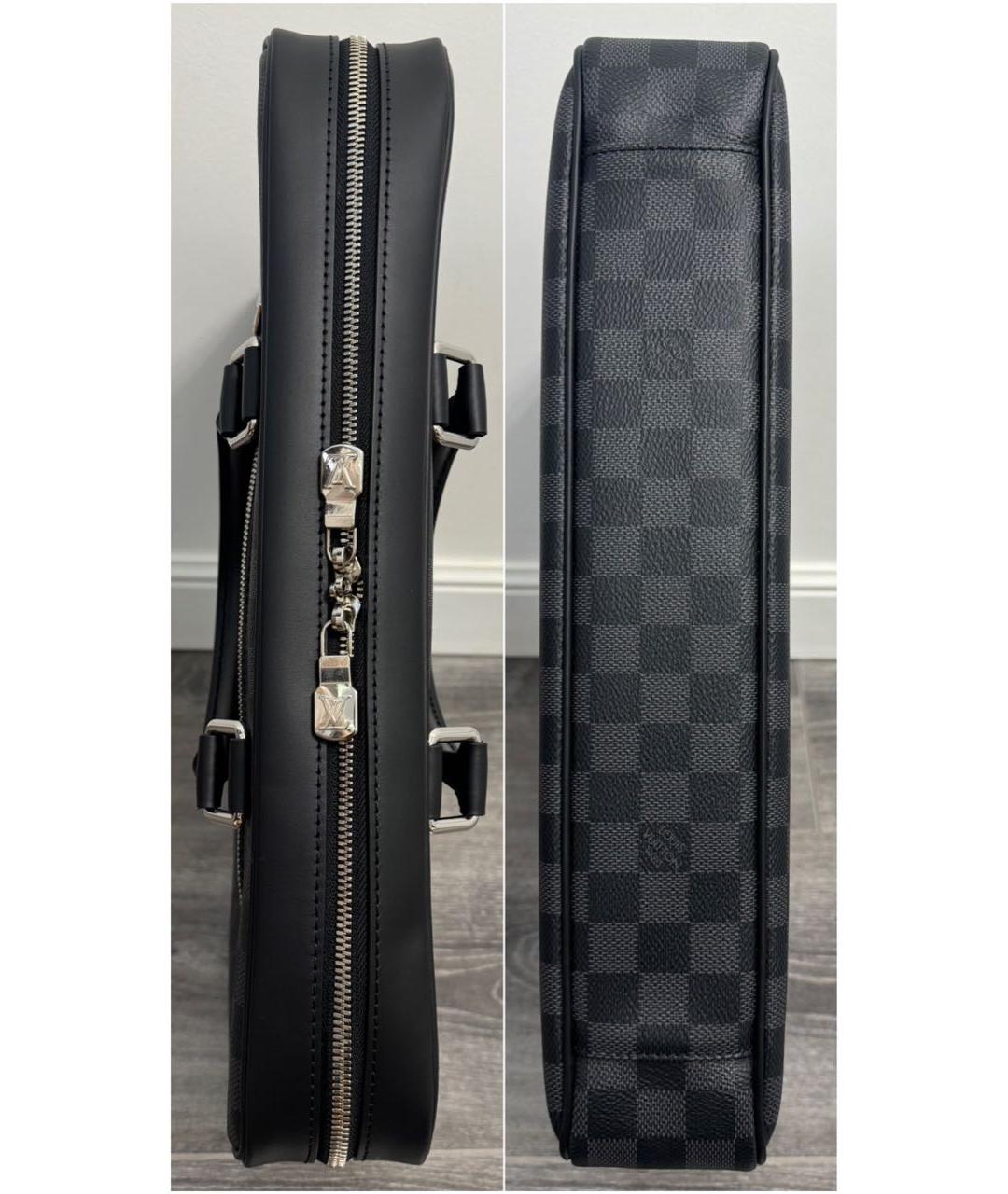 LOUIS VUITTON Черный портфель, фото 4