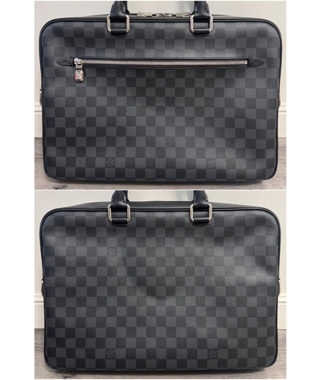 LOUIS VUITTON Черный портфель, фото 2