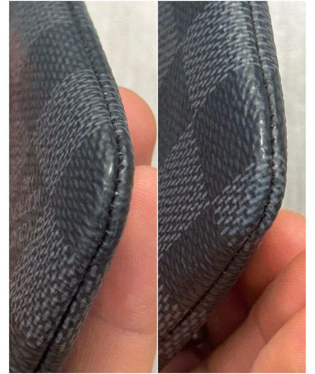 LOUIS VUITTON Черная ключница, фото 5