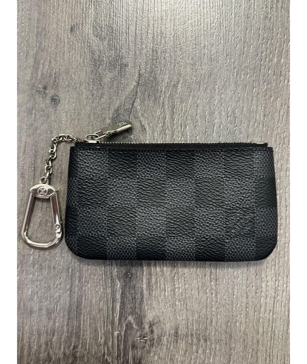 LOUIS VUITTON Черная ключница, фото 2