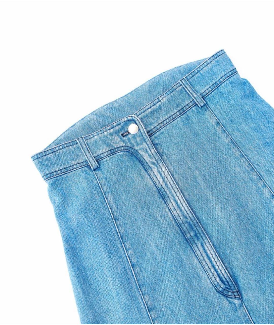 CHANEL Голубое деним повседневное платье, фото 3