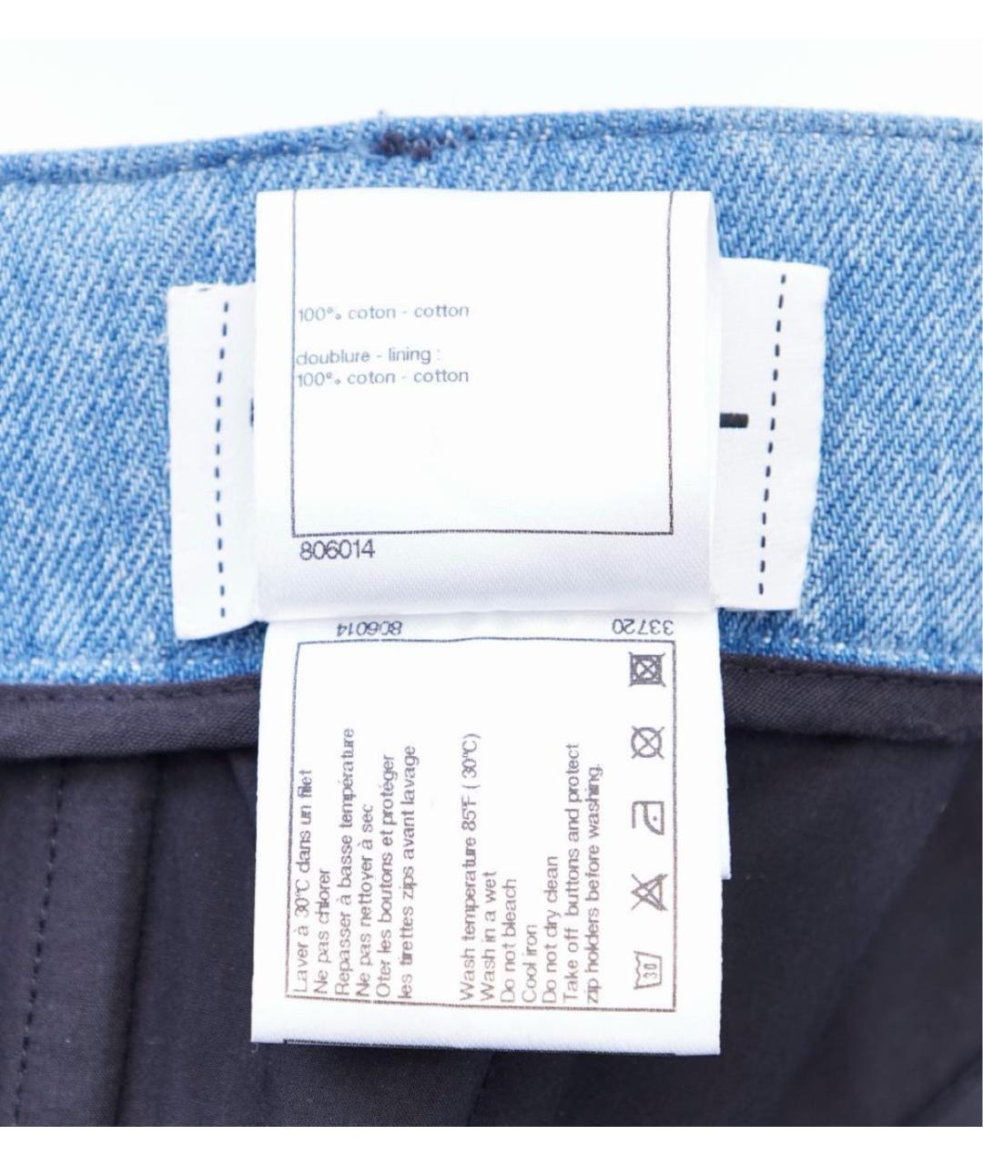 CHANEL Голубое деним повседневное платье, фото 6