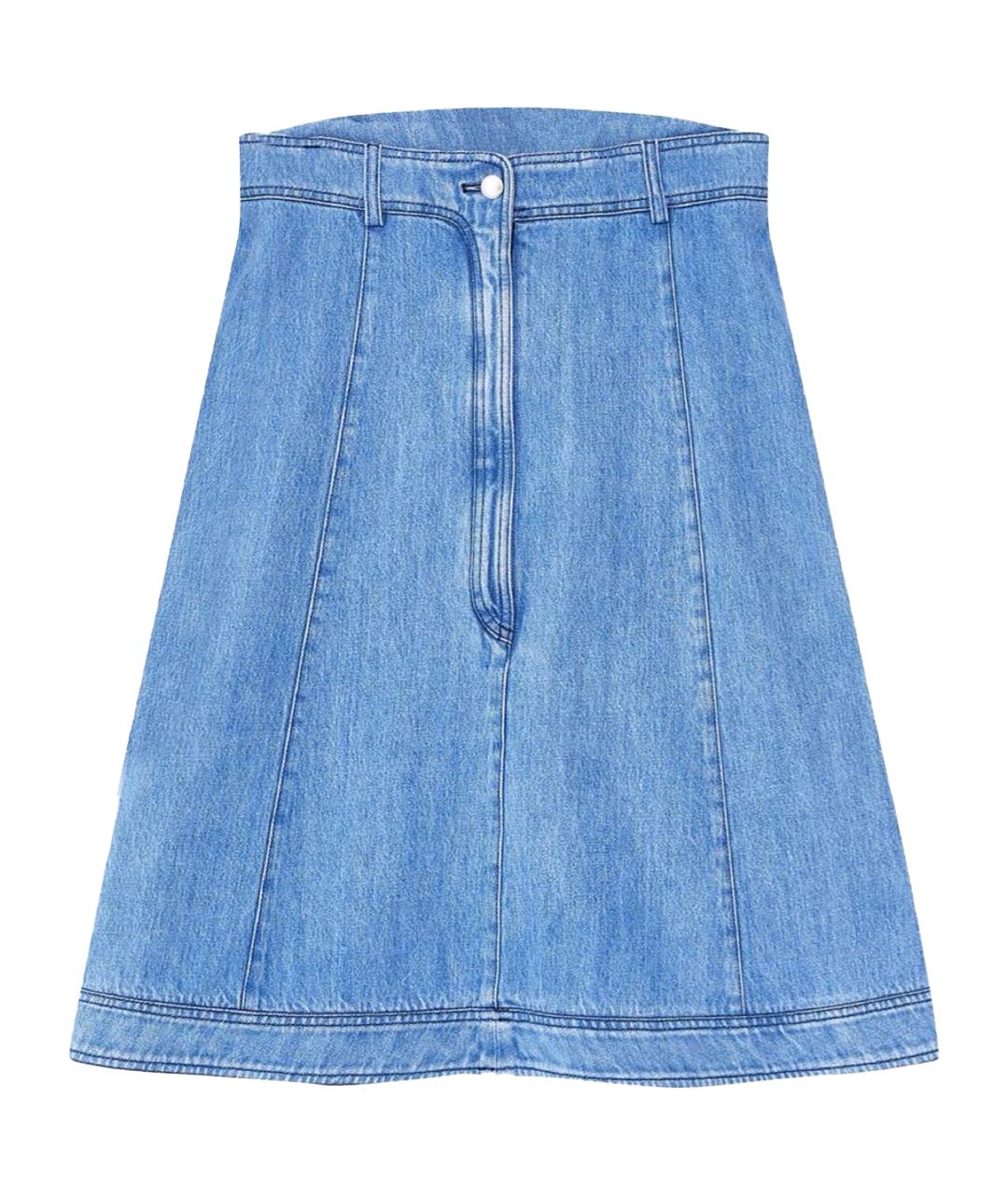 CHANEL Голубое деним повседневное платье, фото 1