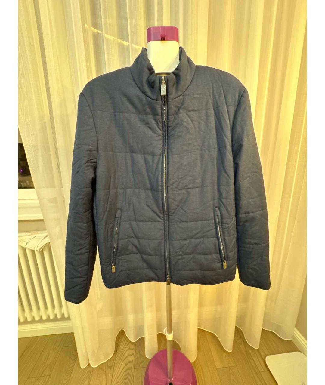 CANALI Темно-синяя куртка, фото 5