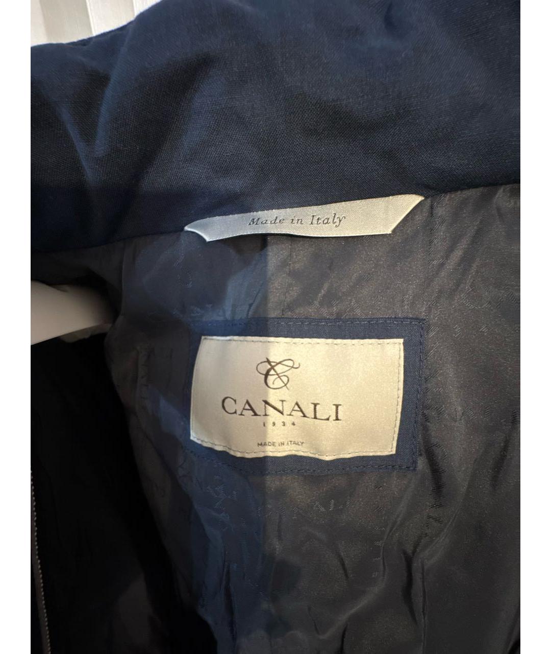 CANALI Темно-синяя куртка, фото 3