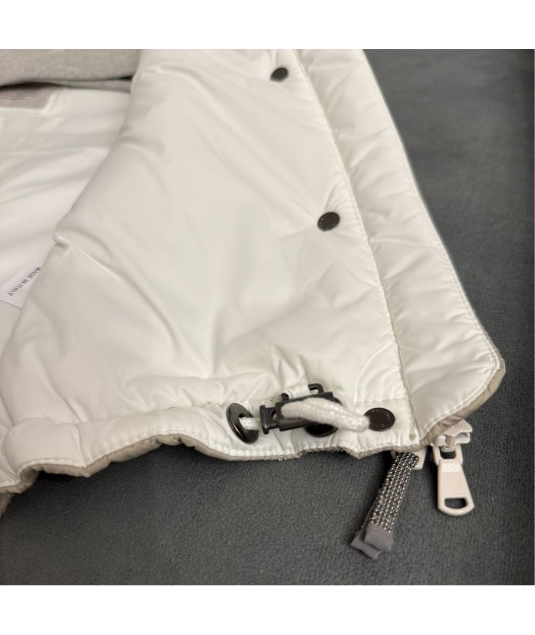 BRUNELLO CUCINELLI Бежевый жакет / жилет, фото 8