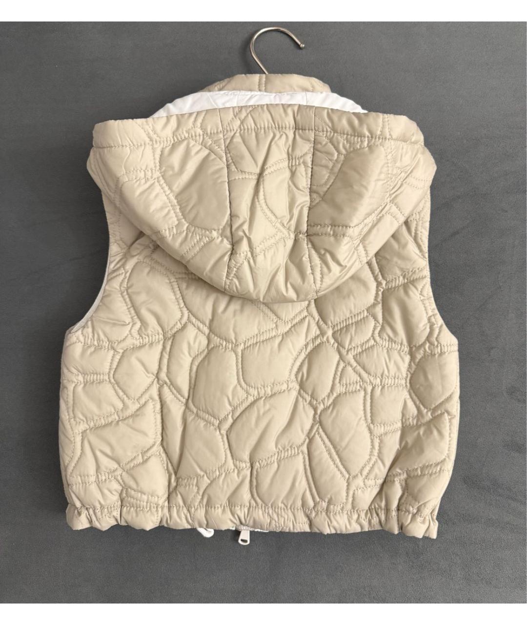 BRUNELLO CUCINELLI Бежевый жакет / жилет, фото 4