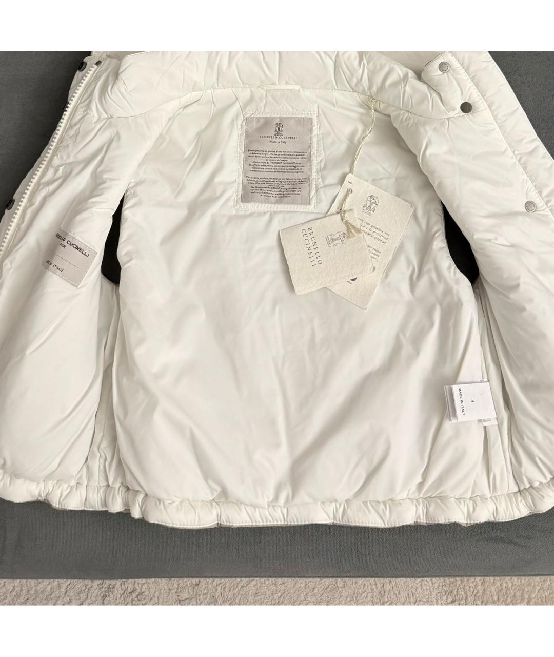 BRUNELLO CUCINELLI Бежевый жакет / жилет, фото 5