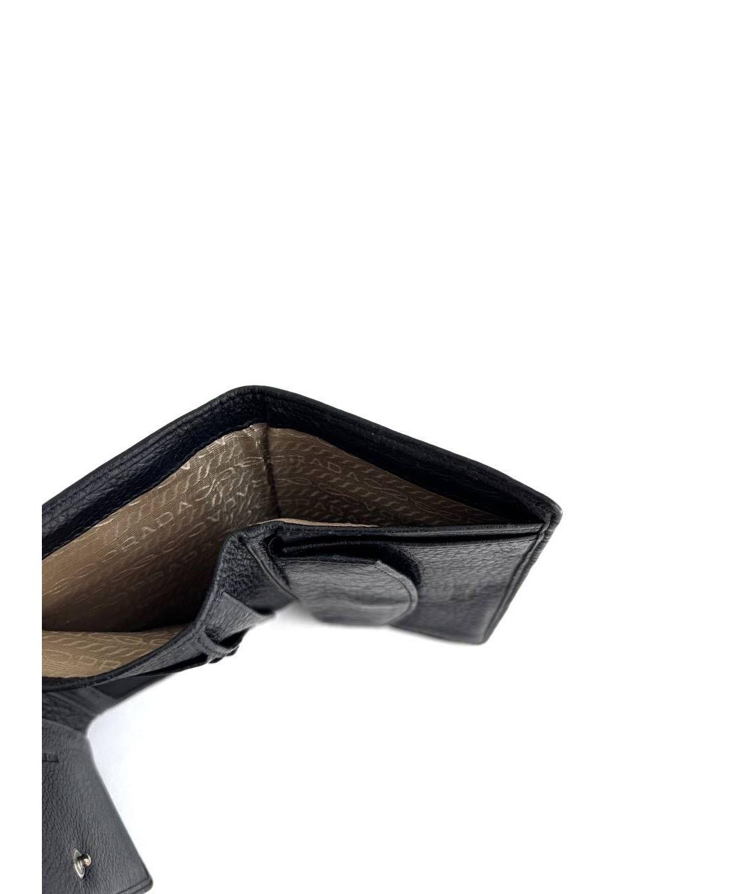 PRADA Черный кожаный кошелек, фото 8