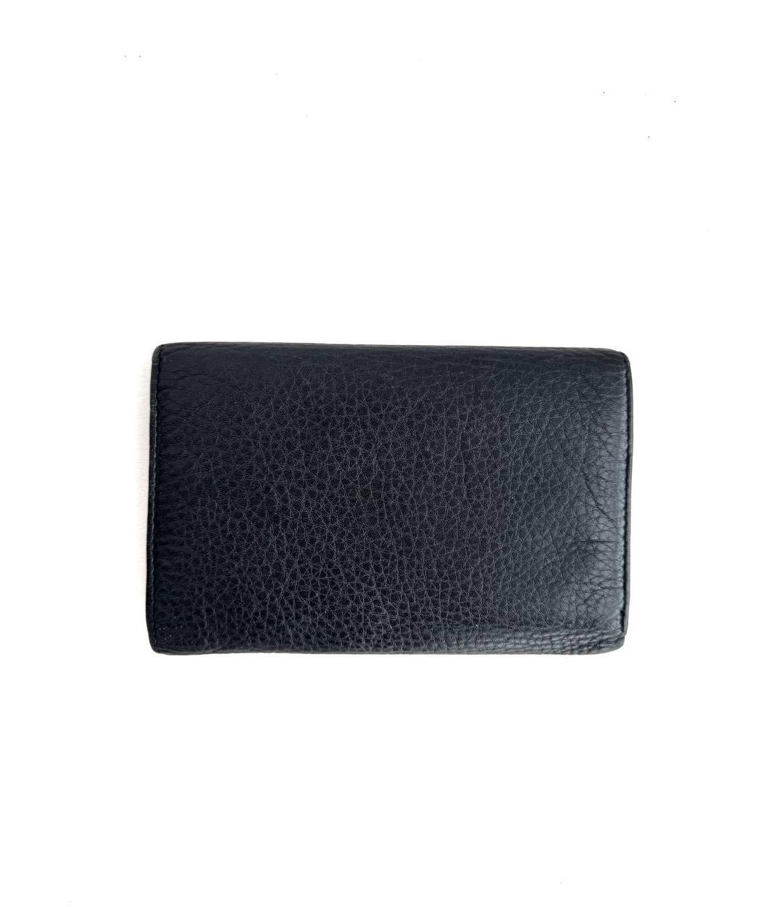 PRADA Черный кожаный кошелек, фото 3