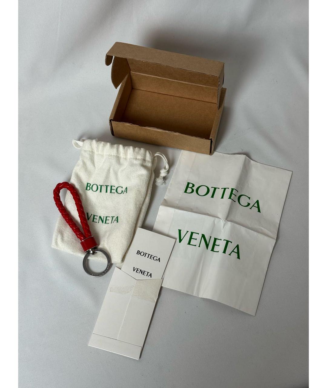 BOTTEGA VENETA Красный брелок, фото 4