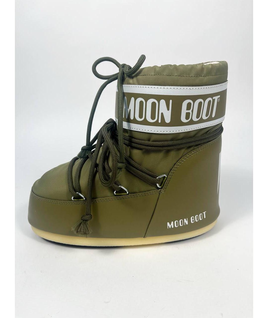 MOON BOOT Хаки сапоги, фото 9