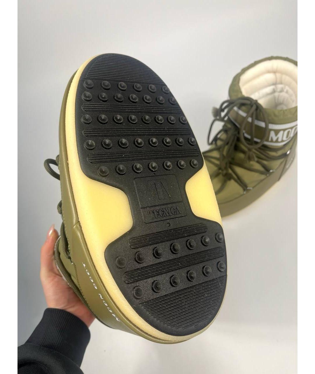 MOON BOOT Хаки сапоги, фото 7