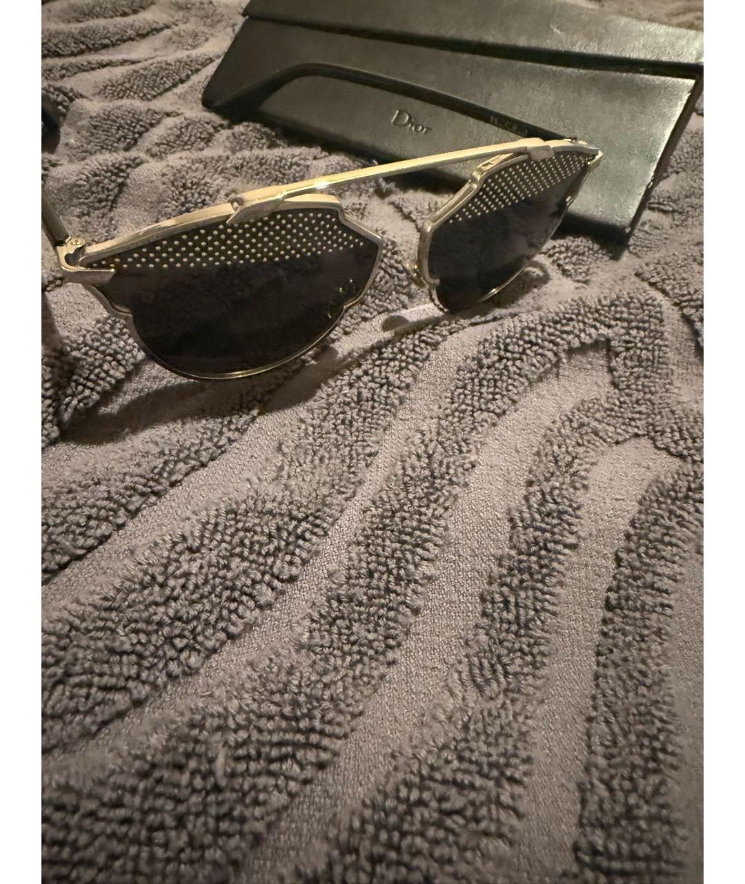 CHRISTIAN DIOR Черные пластиковые солнцезащитные очки, фото 2