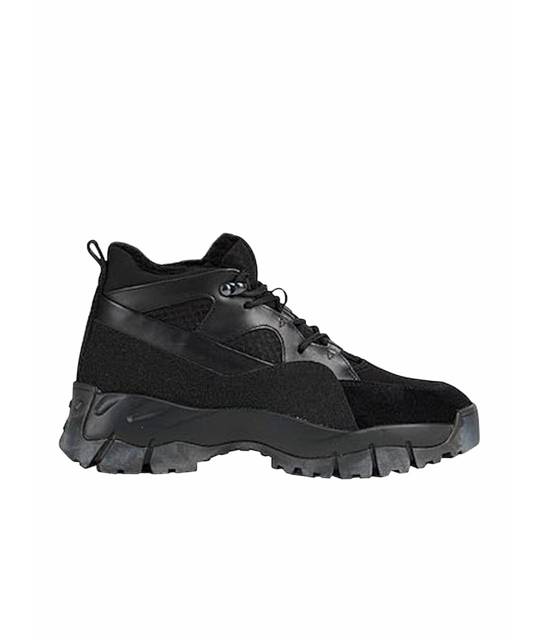 TOD'S Черные кожаные высокие ботинки, фото 1