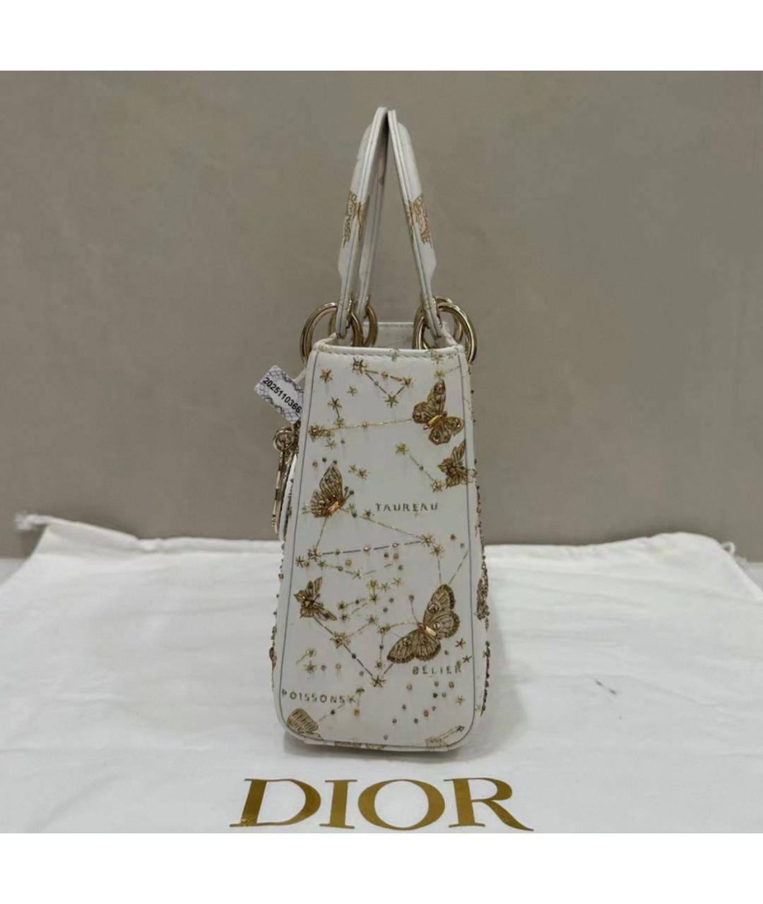CHRISTIAN DIOR Белая сумка с короткими ручками, фото 7