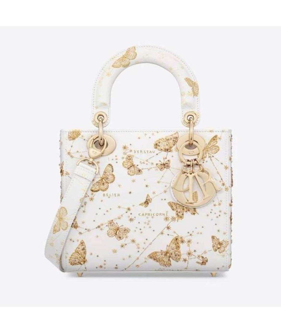 CHRISTIAN DIOR Белая сумка с короткими ручками, фото 9