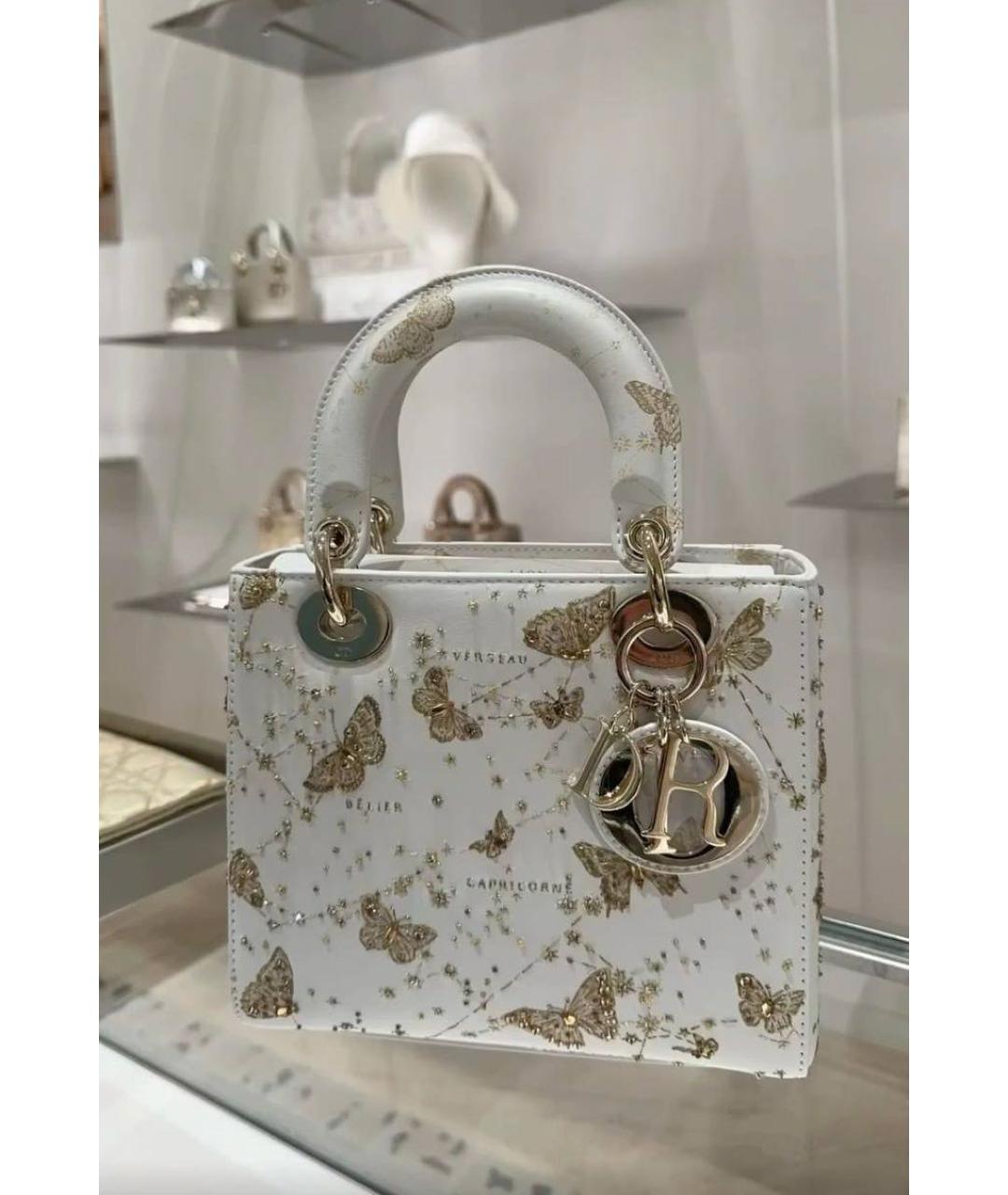 CHRISTIAN DIOR Белая сумка с короткими ручками, фото 3