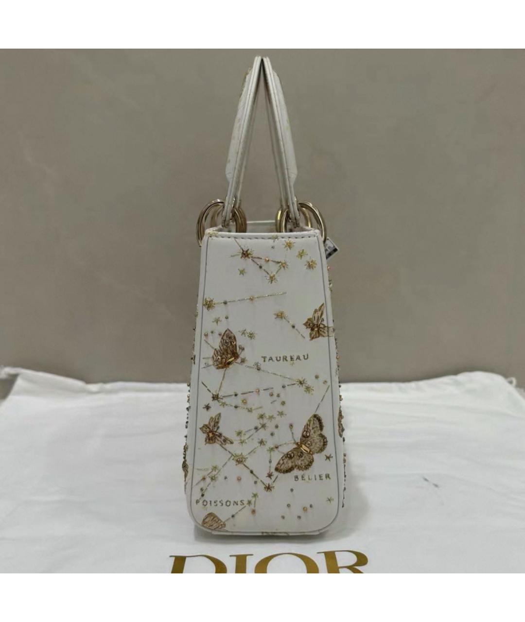 CHRISTIAN DIOR Белая сумка с короткими ручками, фото 6