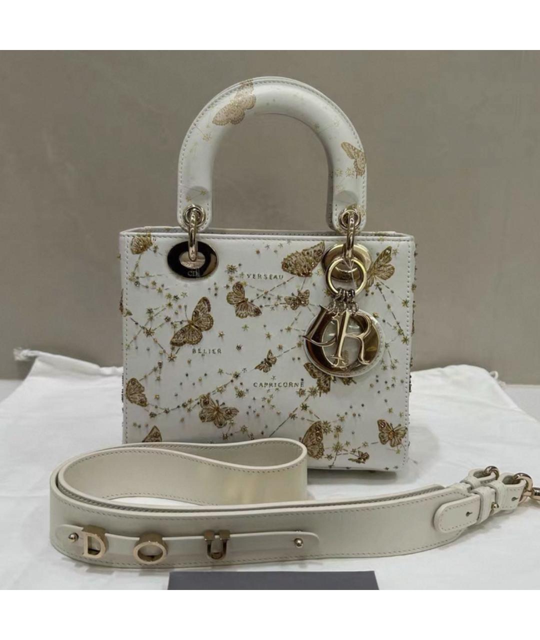 CHRISTIAN DIOR Белая сумка с короткими ручками, фото 4