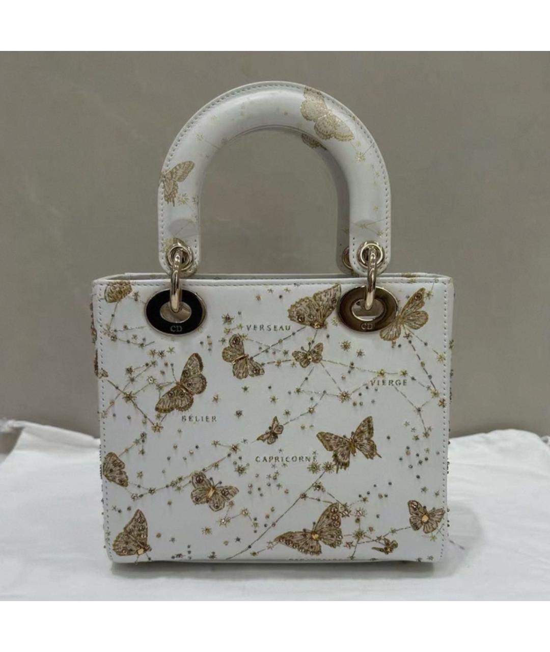 CHRISTIAN DIOR Белая сумка с короткими ручками, фото 5