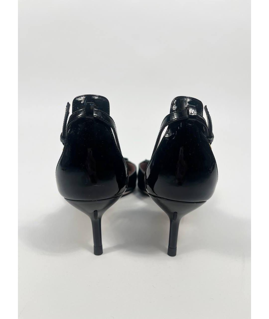 GUCCI Черные туфли из лакированной кожи, фото 4