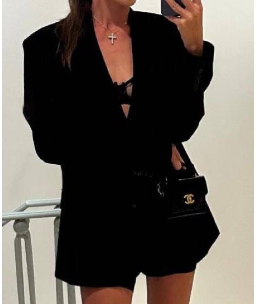 CHANEL Черная сумка через плечо из лакированной кожи, фото 6