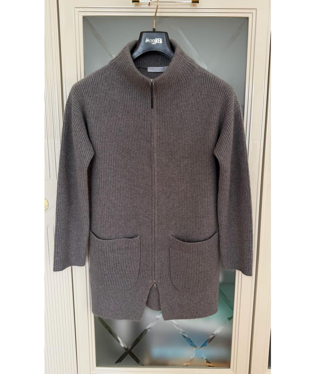 FABIANA FILIPPI Серый шерстяной кардиган, фото 9