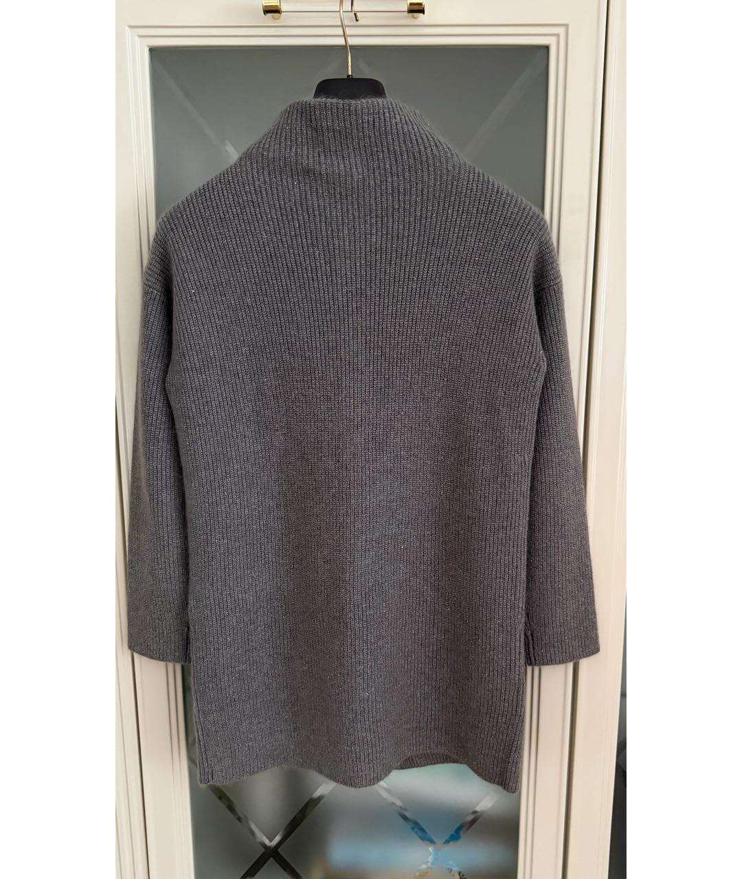 FABIANA FILIPPI Серый шерстяной кардиган, фото 2