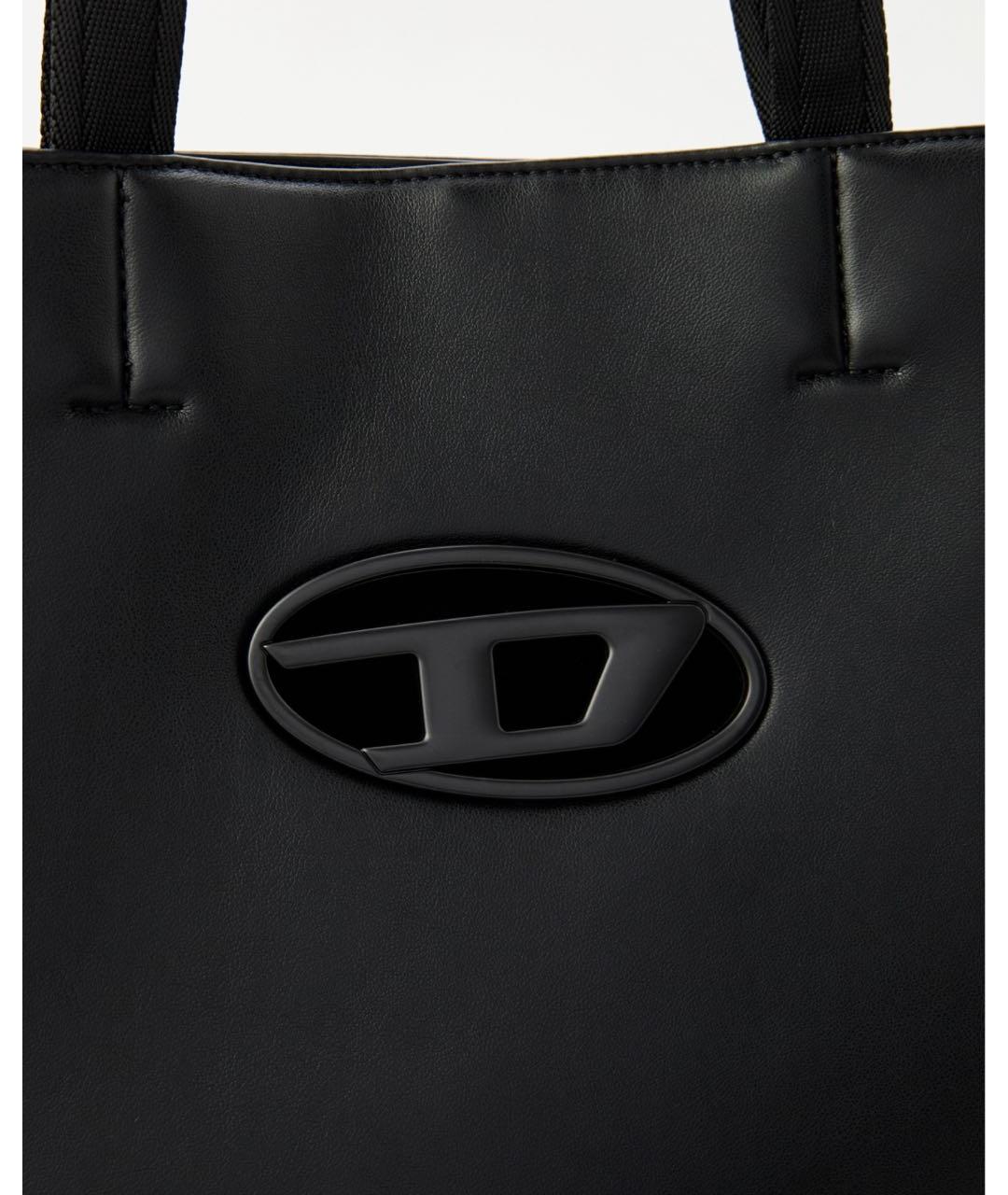 DIESEL Черная сумка тоут из искусственной кожи, фото 3