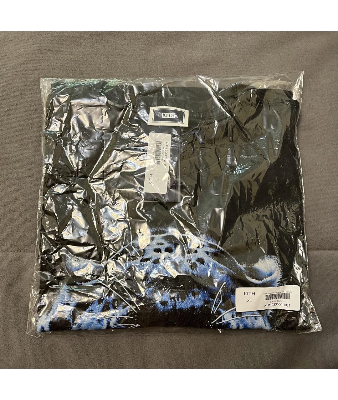 KITH Черная хлопковая футболка, фото 5