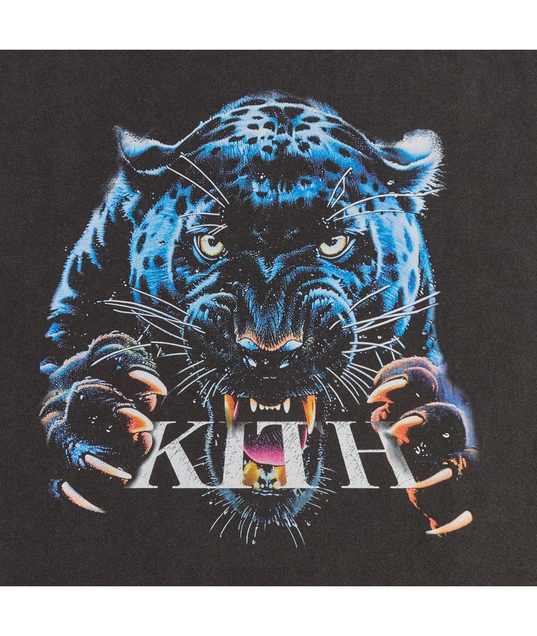 KITH Черная хлопковая футболка, фото 3