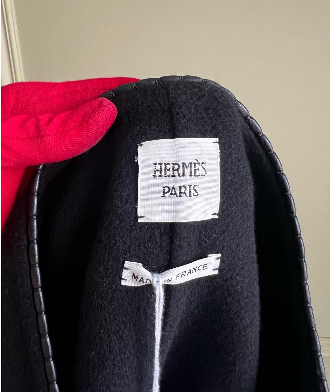 HERMES Черная кашемировая юбка миди, фото 6