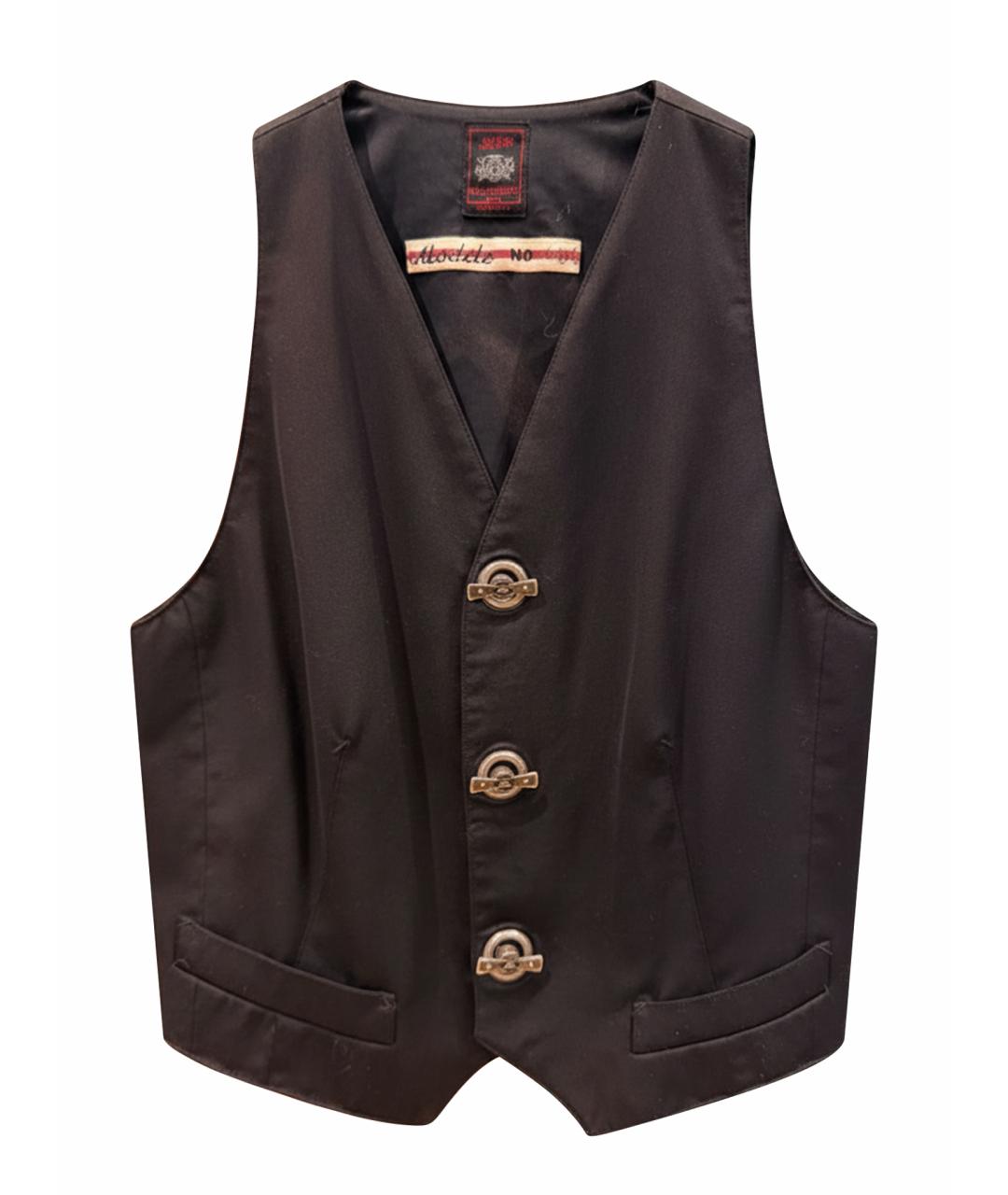 JEAN PAUL GAULTIER Черный полиэстеровый жилет, фото 1