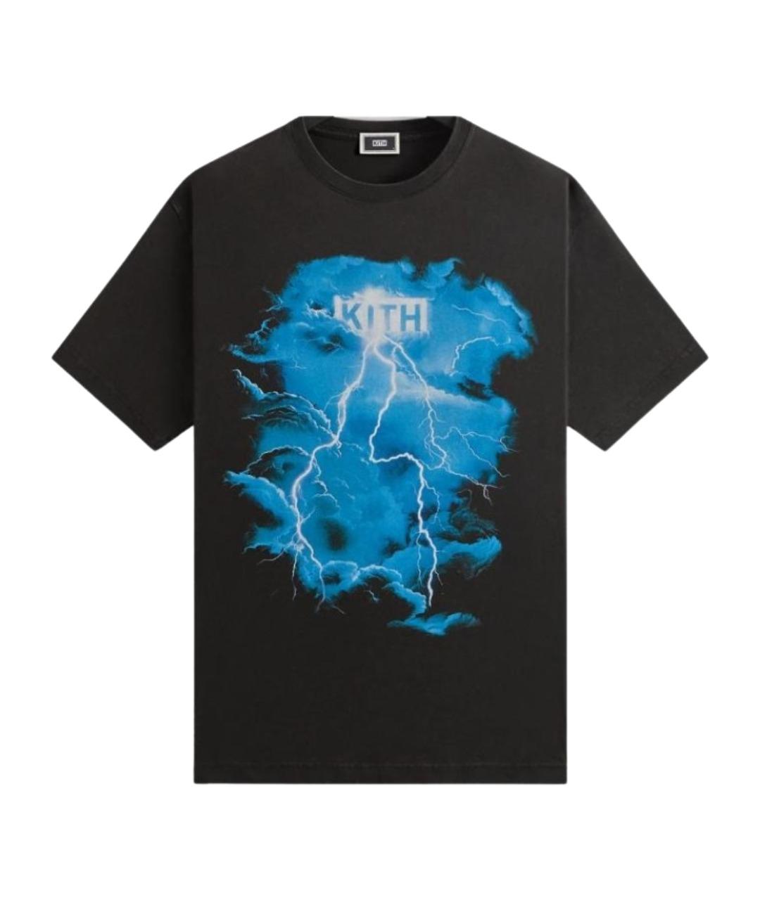 KITH Черная хлопковая футболка, фото 1