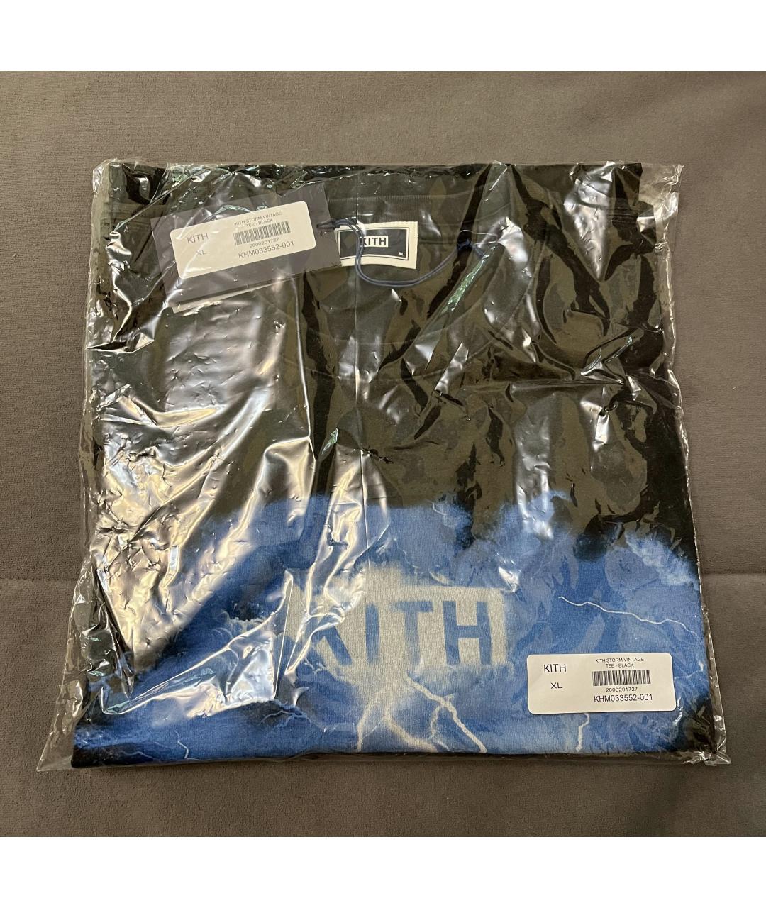 KITH Черная хлопковая футболка, фото 5