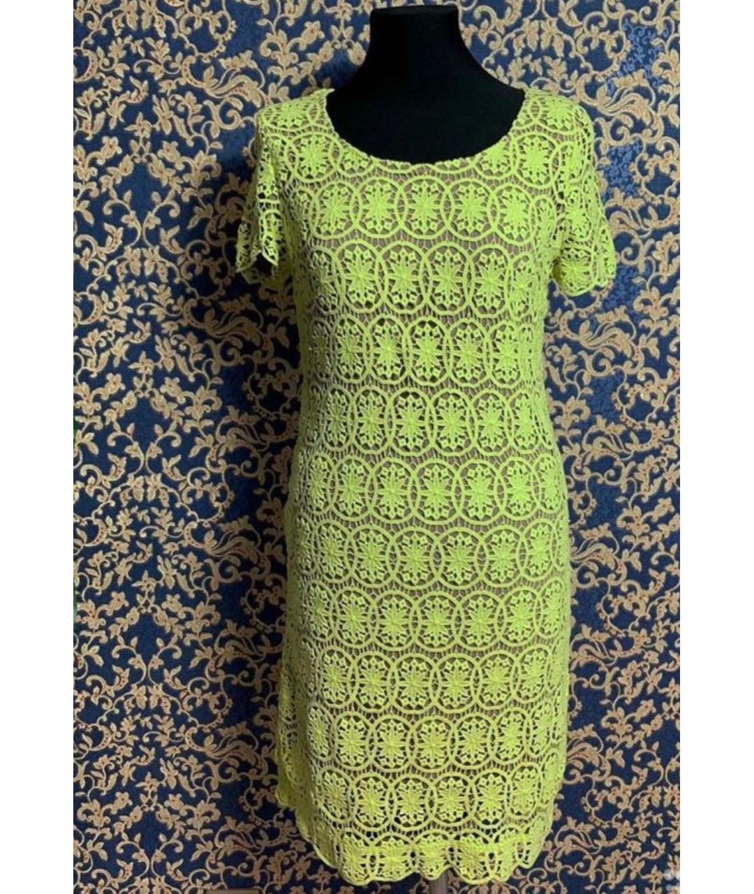 PATRIZIA PEPE Желтое хлопковое повседневное платье, фото 9