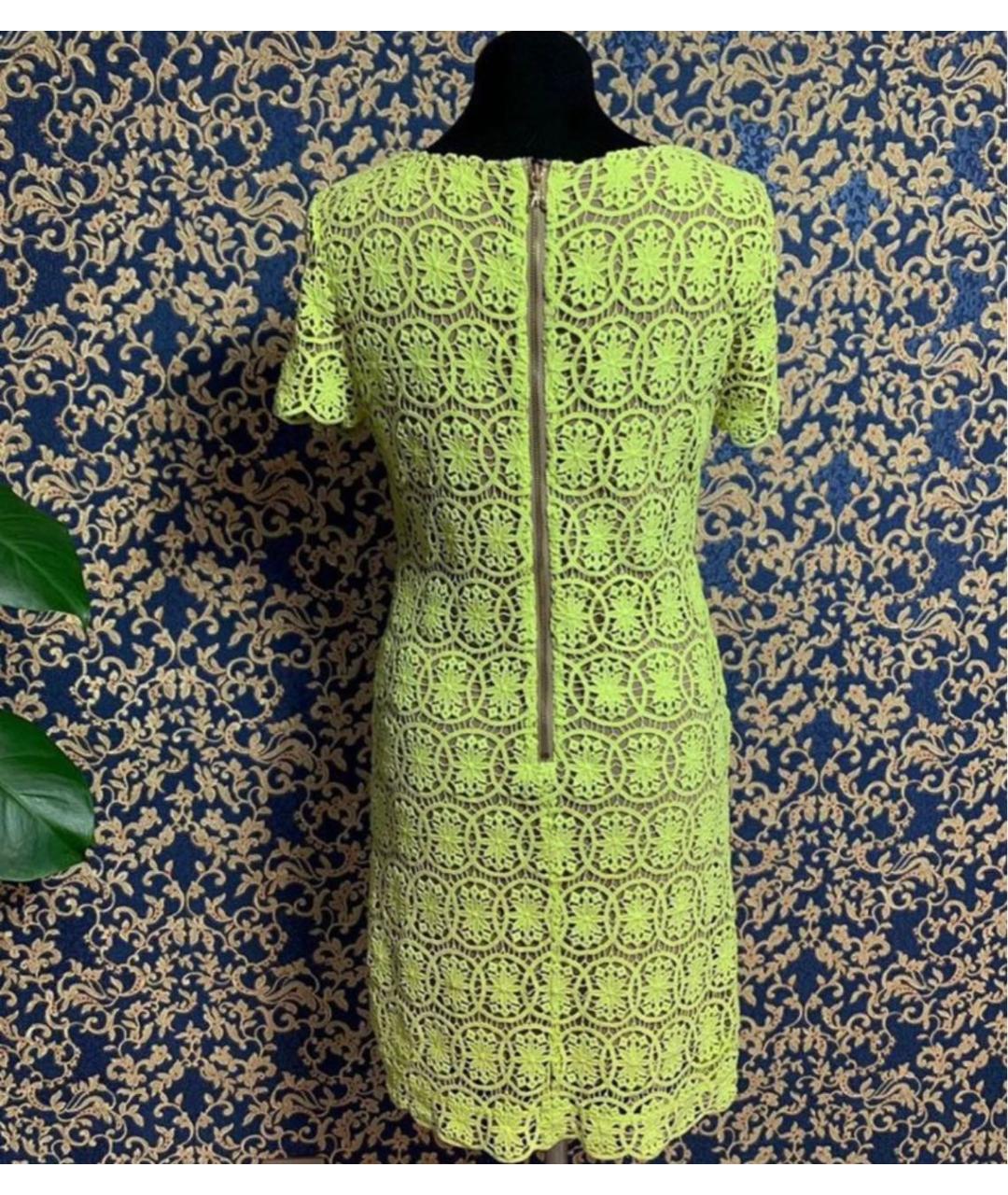 PATRIZIA PEPE Желтое хлопковое повседневное платье, фото 2