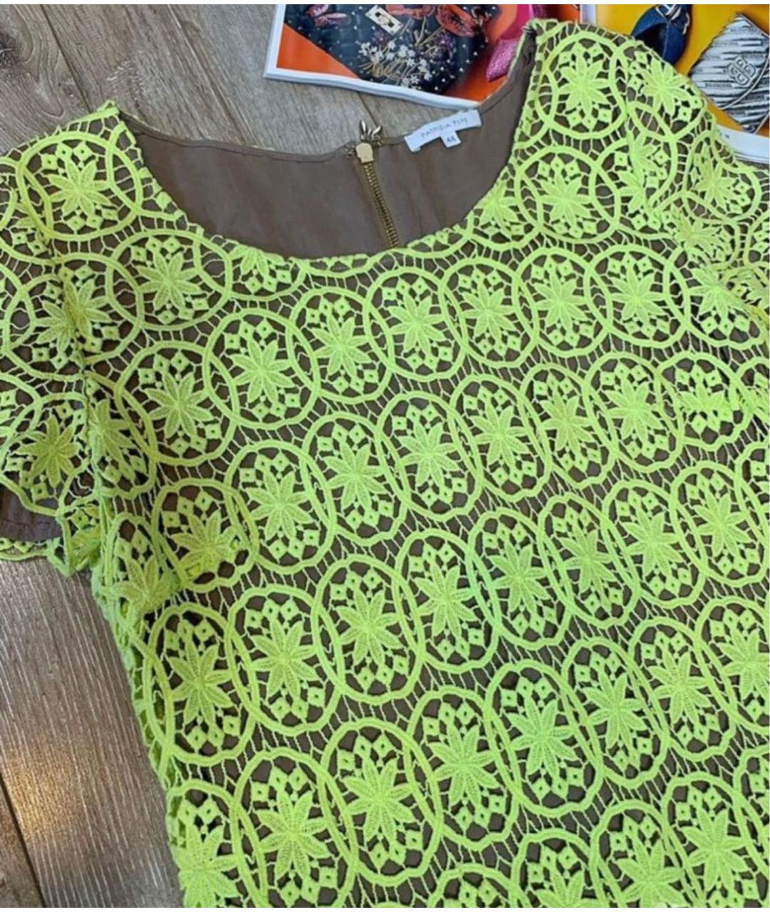 PATRIZIA PEPE Желтое хлопковое повседневное платье, фото 3