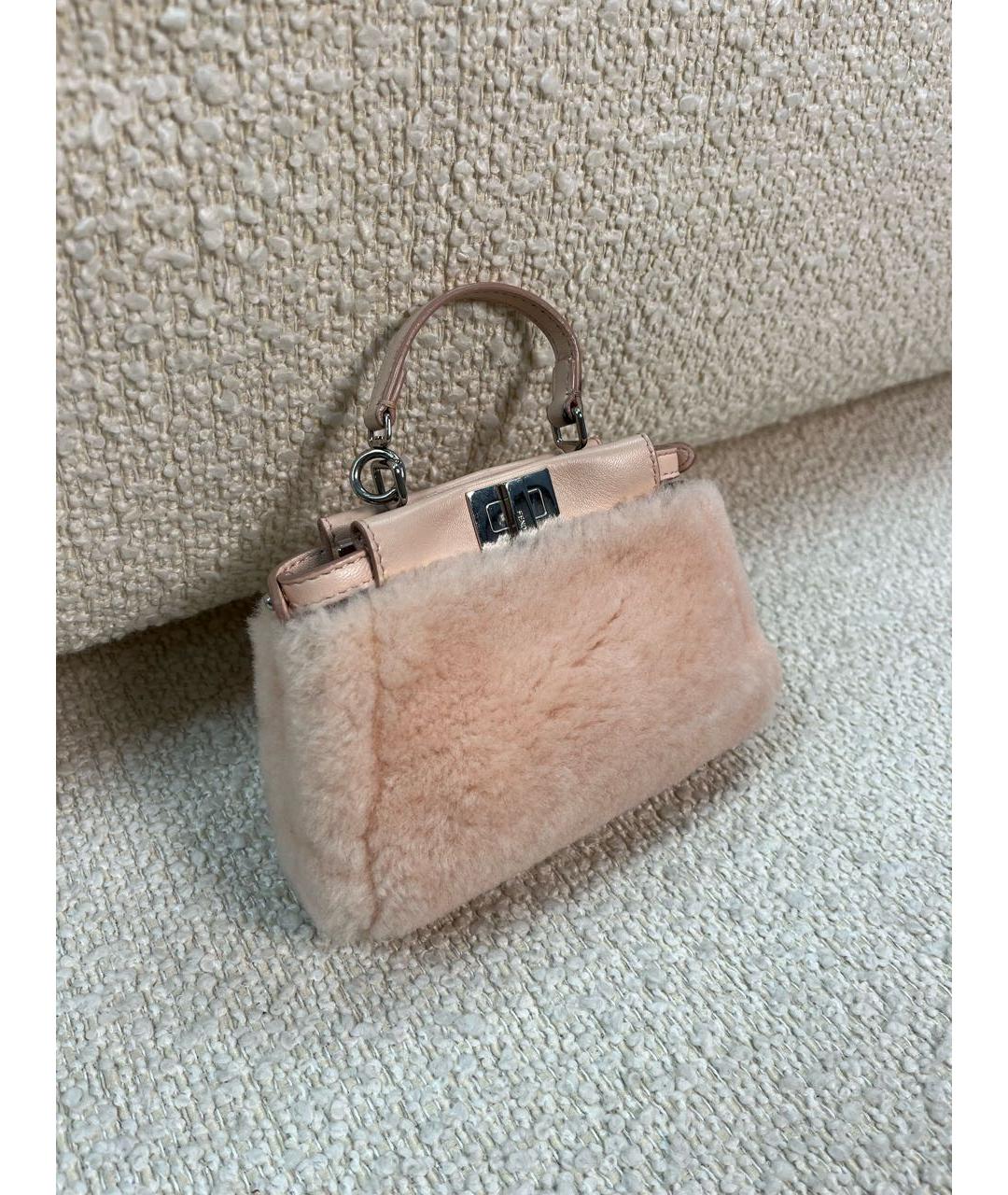 FENDI Розовая сумка с короткими ручками, фото 2