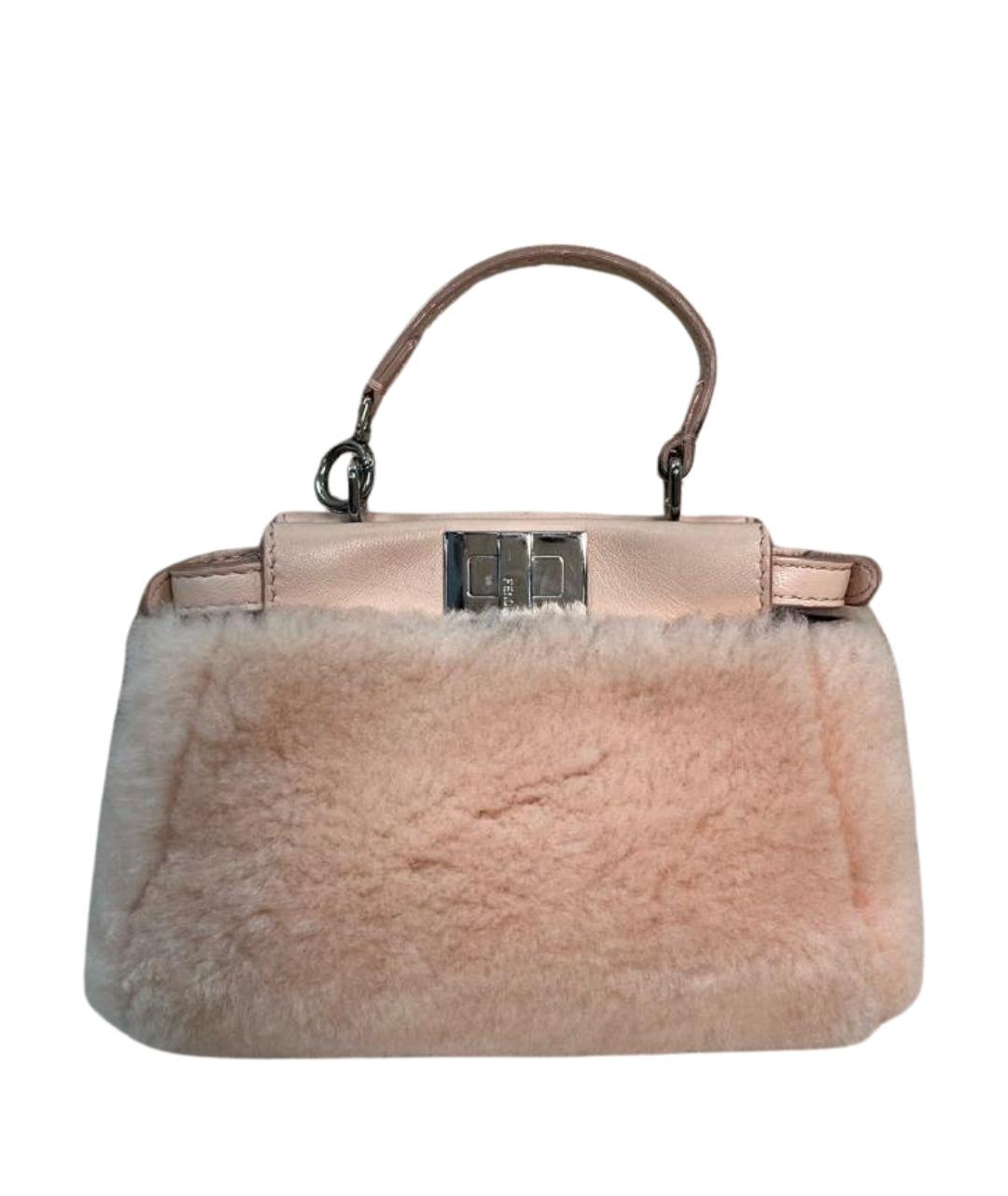 FENDI Розовая сумка с короткими ручками, фото 1